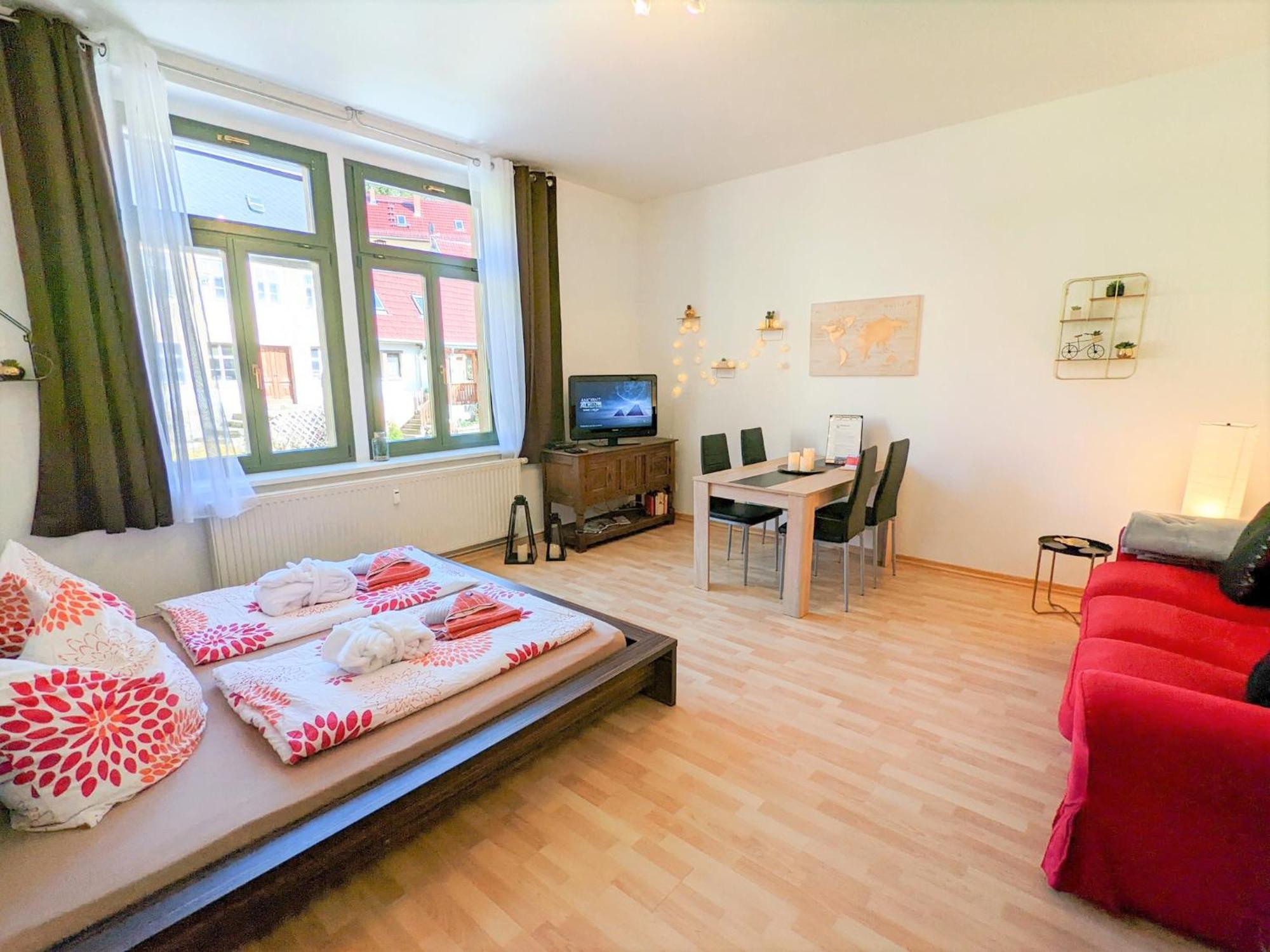 Uo - Urlaubsmagie - Helle Wohnung,Sauna,Whirlpool เซบนิทซ์ ภายนอก รูปภาพ